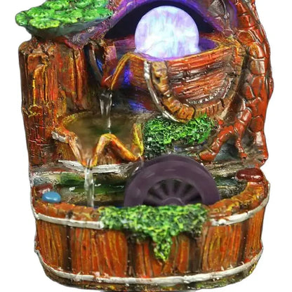 Elephant water landscape  home decoration indoor fleshier plant bonsai lucky rockery water fountain luck feng shui humidifier