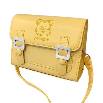 Embroidery Cat Shoulder Bags for Women Girl Trendy Bags Versatile Crossbody Bags
