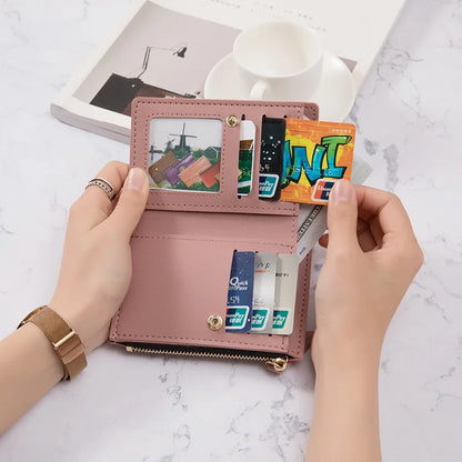 Embroidery Flower Purses for Women Sweet Wallets Cute Students Zipper Money Bag Small Leather Coins Card Holder Designer Ladies