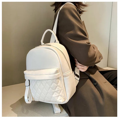 Embroidery Name Backpack Mini Backpack Women PU Small Backpack Purse for Women Custom Name Travel Backpack Cute Bookbags