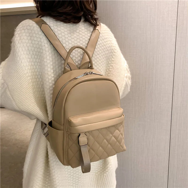 Embroidery Name Backpack Mini Backpack Women PU Small Backpack Purse for Women Custom Name Travel Backpack Cute Bookbags