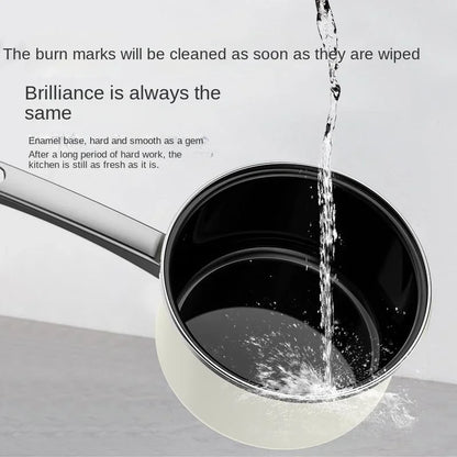 Enamel Enamel Uncoated Antibacterial Darling Non-stick Milk Cooker Soup Cooker Instant Noodle Cooker Gas Induction Cooker