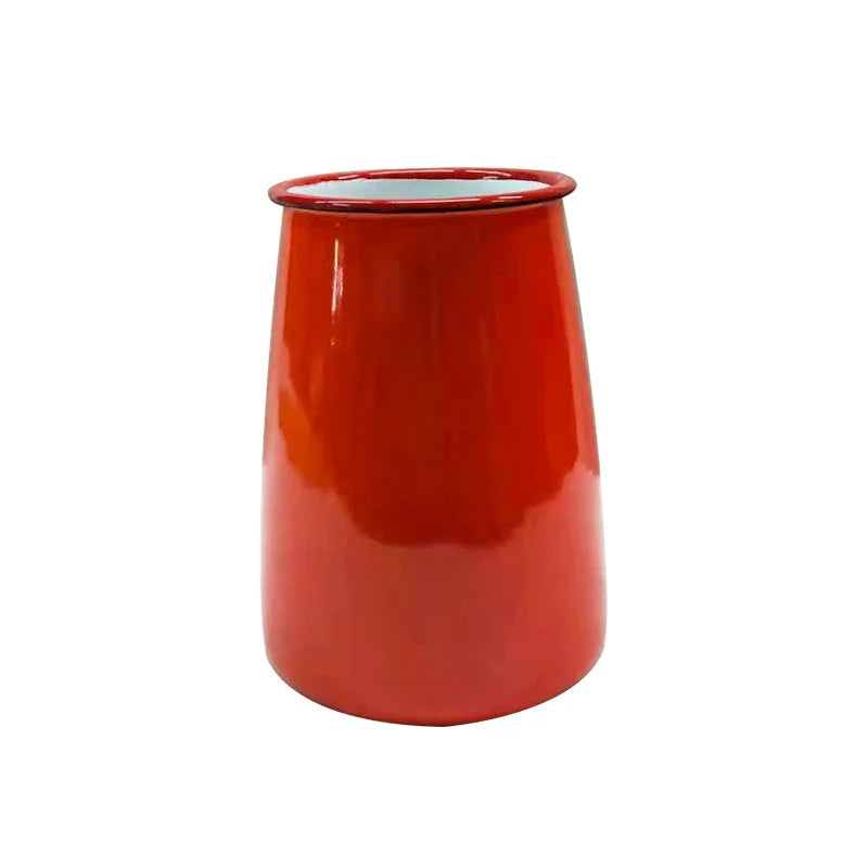 Enamel Modern Simple Vase Living Room Decoration Flower Arrangement Bottle Home Decoration Dried Flower Decoration Craft
