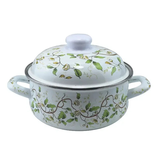 Enamel Orange Pot Belly Pot 18cm20cm24cm Thickened Enamel Soup Pot 1.8L2L3L5L Stew Pot Pan Frying Pan Cooking Noodle Pot
