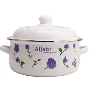Enamel Pot Enamel Enamel Soup Pot Old-fashioned Binaural Pot with Lid Saucepan Instant Noodle Pot Induction Cooker Gas Universal