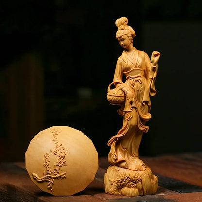 Enchanting Chinese Sculpture, Hand-Carved Wall Decoration, Bringing Luck and Elegance to Your Space, Classical Chinese Sculpture