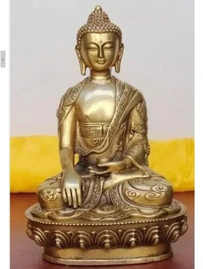 Estatua de cobre de Buda, estatua tibetana de Amitabha, bronce