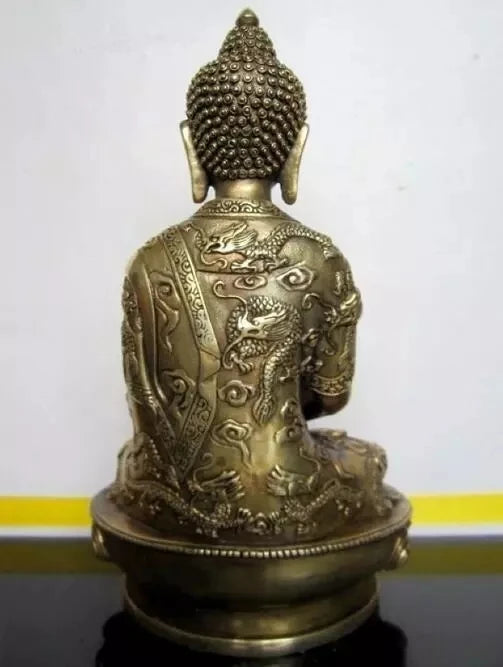 Estatua de cobre de Buda, estatua tibetana de Amitabha, bronce