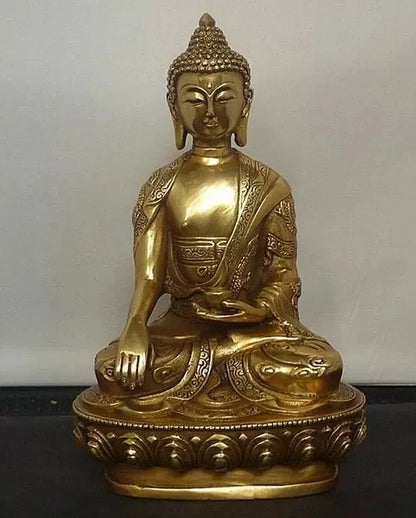 Estatua de cobre tibetana, estatua de Buda de bronce shakyamuni, budista tibetano