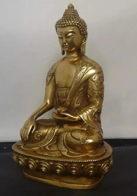 Estatua de cobre tibetana, estatua de Buda de bronce shakyamuni, budista tibetano