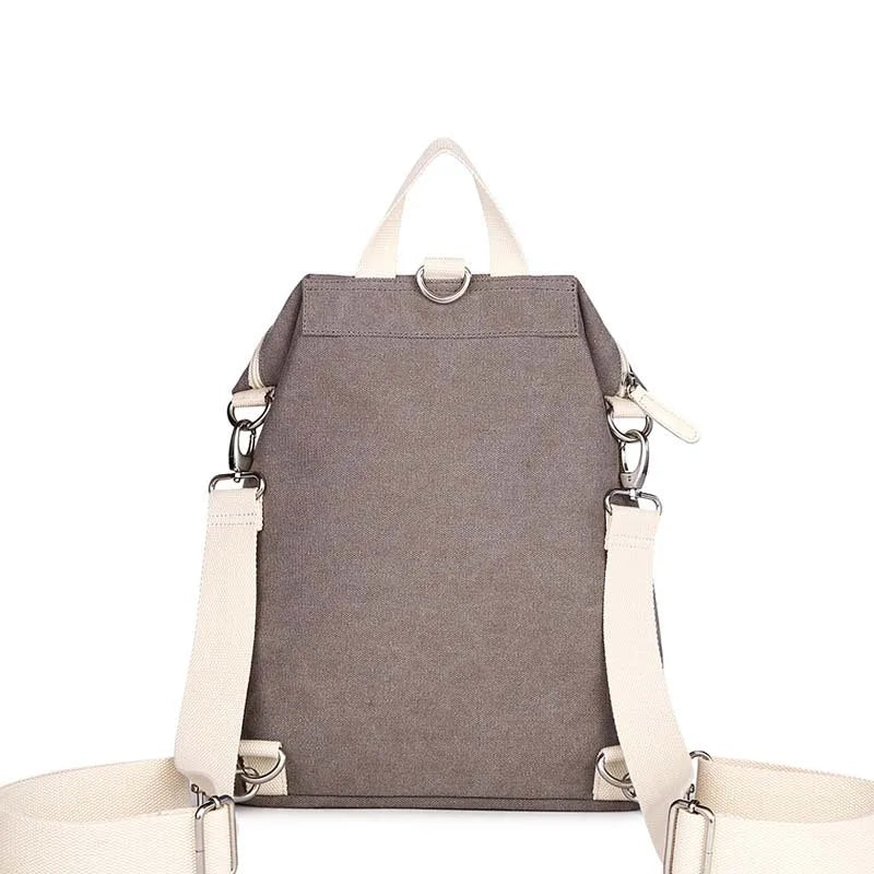 Ethnic Style Flower Embroidery Girl School Backpack Purse Women Ladies Fashion Casual Lightweight Shoulder Bag Travel Daypack