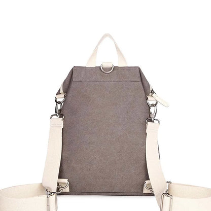 Ethnic Style Flower Embroidery Girl School Backpack Purse Women Ladies Fashion Casual Lightweight Shoulder Bag Travel Daypack