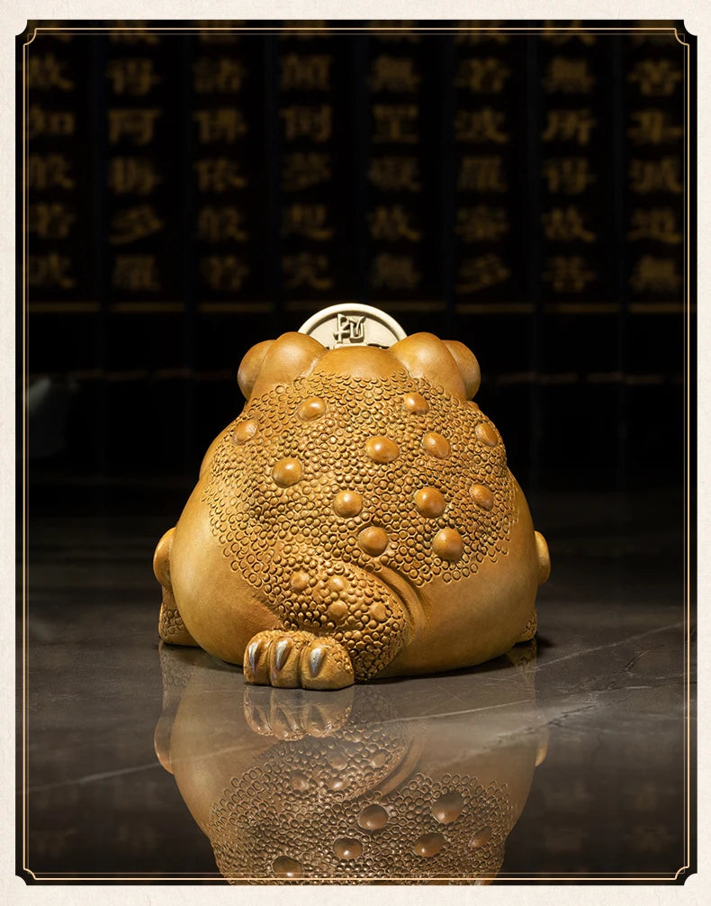 Europe Asia Good omens Good luck ZHAO CAI Recruit wealth JIN CHAN Mascot  bronze sculpture Home hall company Decorative ornament