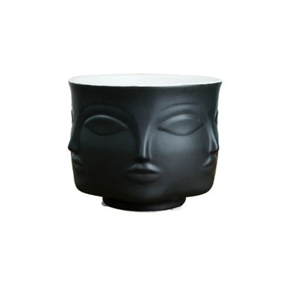 Europe Face Flower Vase Nordic Style Desk Vases Home Decoration Modern Ceramic Planters Flowers Pot Drop Shipping