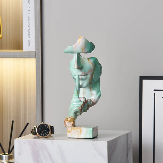 European Abstract Face Ornaments Home Decor Sculpture & Figurines Statue Living Room Bedroom Office Decoration