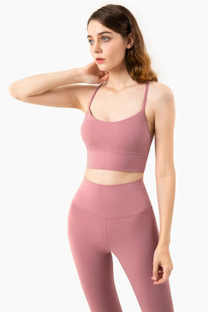 European American bra Y-shaped vest gathering suspender fitness bra for women