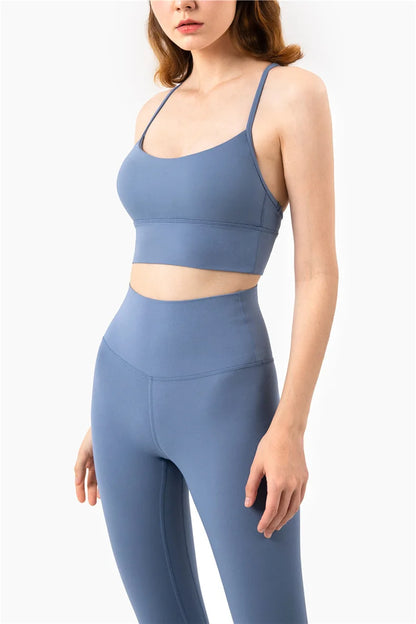 European American bra Y-shaped vest gathering suspender fitness bra for women