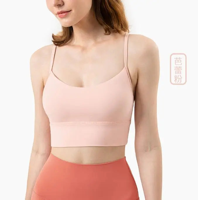 European American bra Y-shaped vest gathering suspender fitness bra for women
