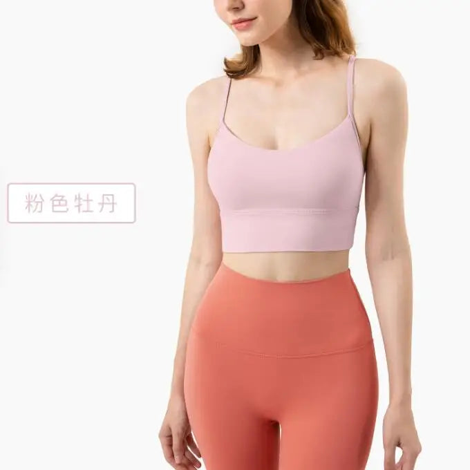 European American bra Y-shaped vest gathering suspender fitness bra for women