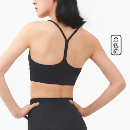 European American bra Y-shaped vest gathering suspender fitness bra for women