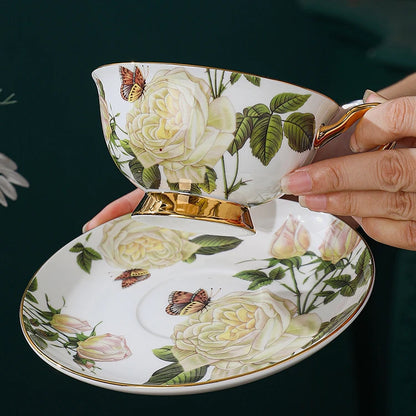 European High-end Exquisite Coffee Cup Ceramic Design Light Luxury British Afternoon Tea Set