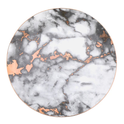 European Style Marble Plates Ceramic Dinner Set Gold Inlay Porcelain Dessert Plate Steak Salad Snack Cake Plates Tableware