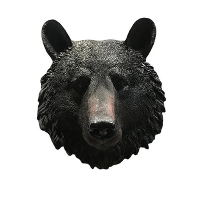 European-Style Simulated Three-Dimensional Animal Head Wall Hanging Decoration Resin Art Statue Home Wall Decoration Accessories
