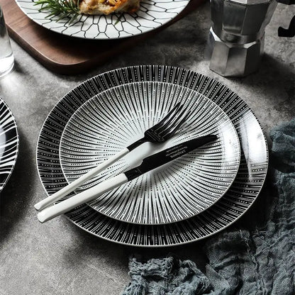 European Tableware Simple and Creative Western Food Plate Pasta Plate Western Dessert Plate Personalized Restaurant Plate