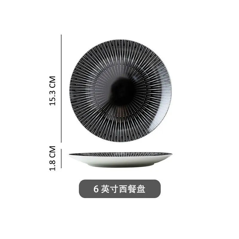 European Tableware Simple and Creative Western Food Plate Pasta Plate Western Dessert Plate Personalized Restaurant Plate
