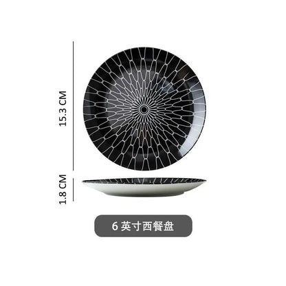 European Tableware Simple and Creative Western Food Plate Pasta Plate Western Dessert Plate Personalized Restaurant Plate