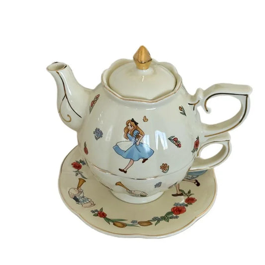European Vintage Coffee Cup Saucer Set Ceramic English Teapot French Restaurant Tea Set Creative Home Afternoon Tea Cup Milk Cup