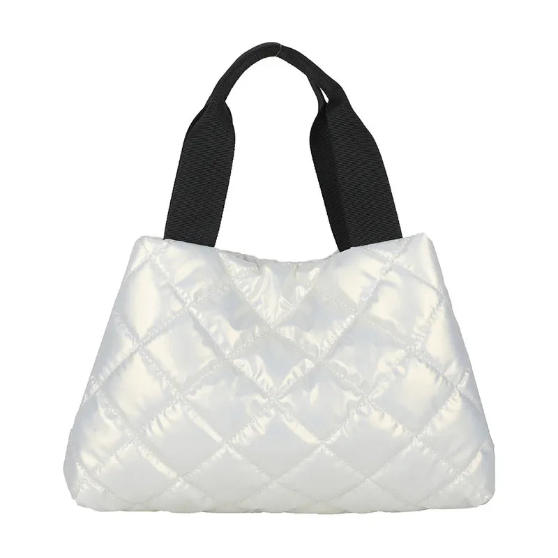 European and American Style Glossy Embroidery Rhombus Bubble Women's Bag Shoulder Handbag Luxury Designer Handbag for Women