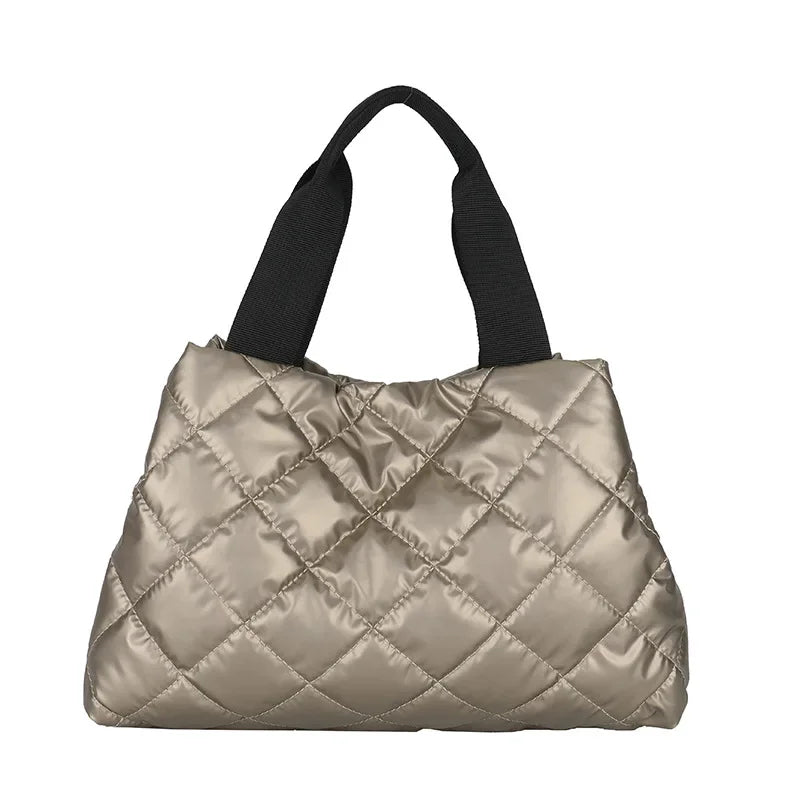 European and American Style Glossy Embroidery Rhombus Bubble Women's Bag Shoulder Handbag Luxury Designer Handbag for Women