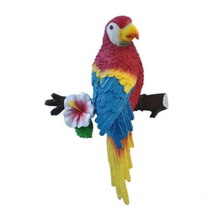 European bucolic three-dimensional parrot wall decoration wall decoration resin crafts creative metope adornment household wall