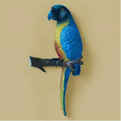 European bucolic three-dimensional parrot wall decoration wall decoration resin crafts creative metope adornment household wall