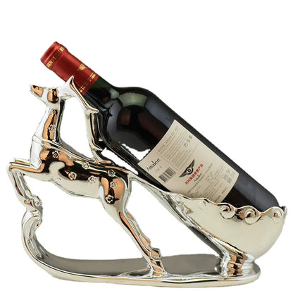 European modern Modern living room TV cabinet decoration wine cabinet sika deer wine holder Home decoration