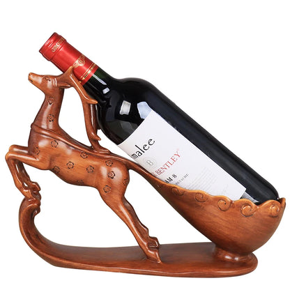 European modern Modern living room TV cabinet decoration wine cabinet sika deer wine holder Home decoration