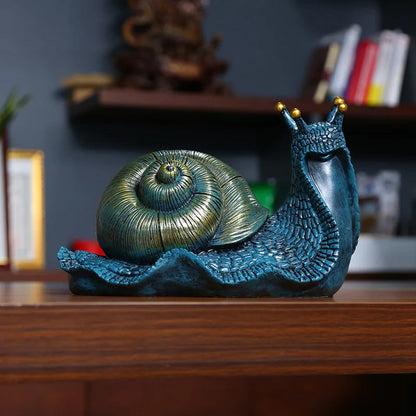 European style snail animal decorative statue Modern art resin sculpture Creative cute home living room office decoration statue