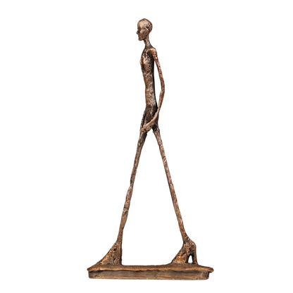 European walking people copper decoration living room wine cabinet decoration pure copper arts and crafts hotel club decoration