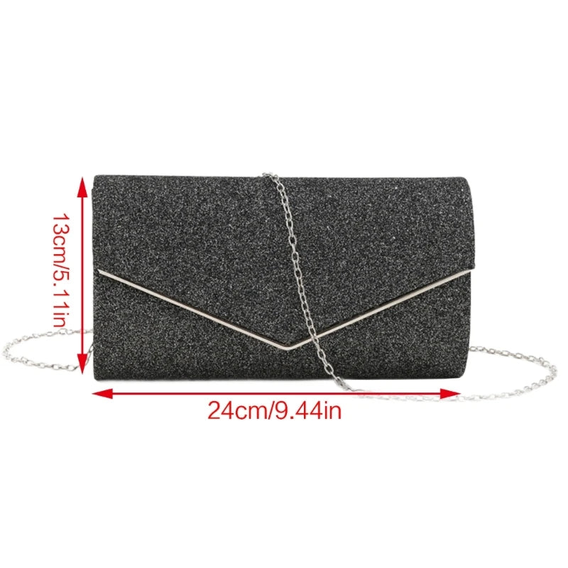 Evening Bag Lady Purse Wedding Clutches Handbag Champagne/Black/Red/Gold/Silver