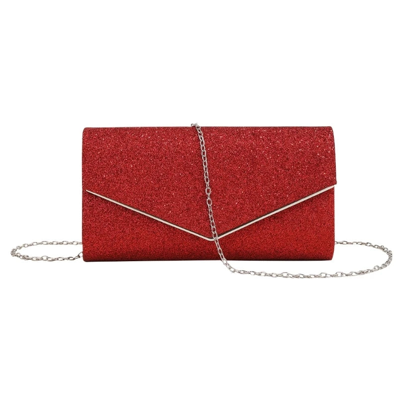 Evening Bag Lady Purse Wedding Clutches Handbag Champagne/Black/Red/Gold/Silver