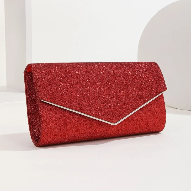 Evening Bag Lady Purse Wedding Clutches Handbag Champagne/Black/Red/Gold/Silver