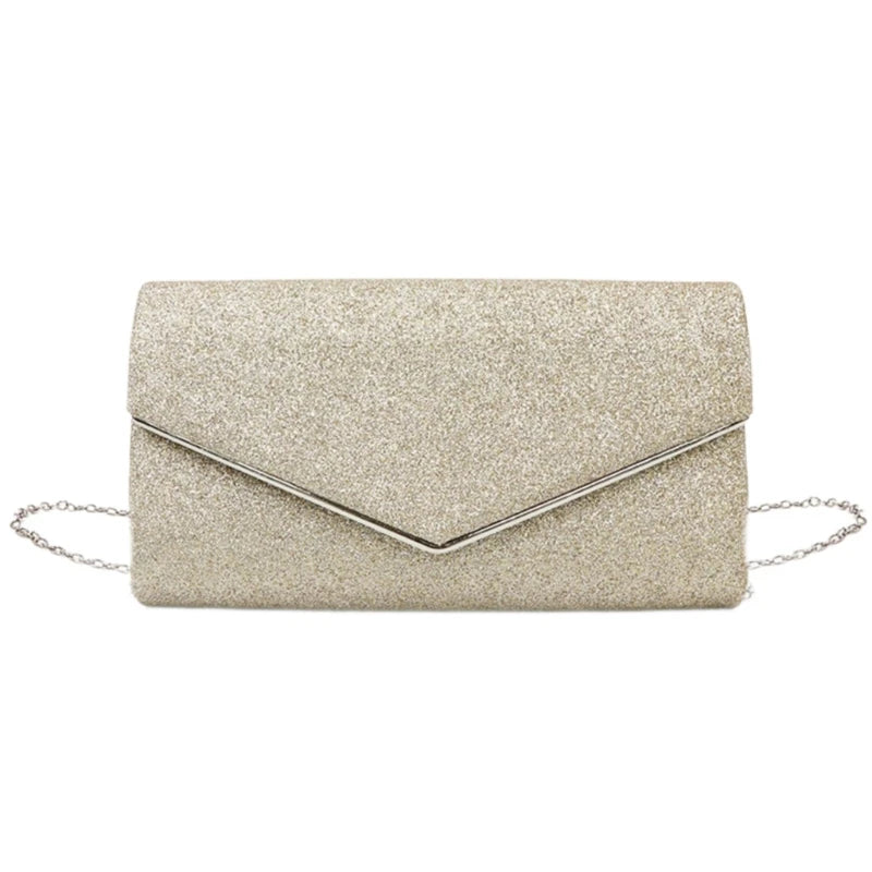 Evening Bag Lady Purse Wedding Clutches Handbag Champagne/Black/Red/Gold/Silver