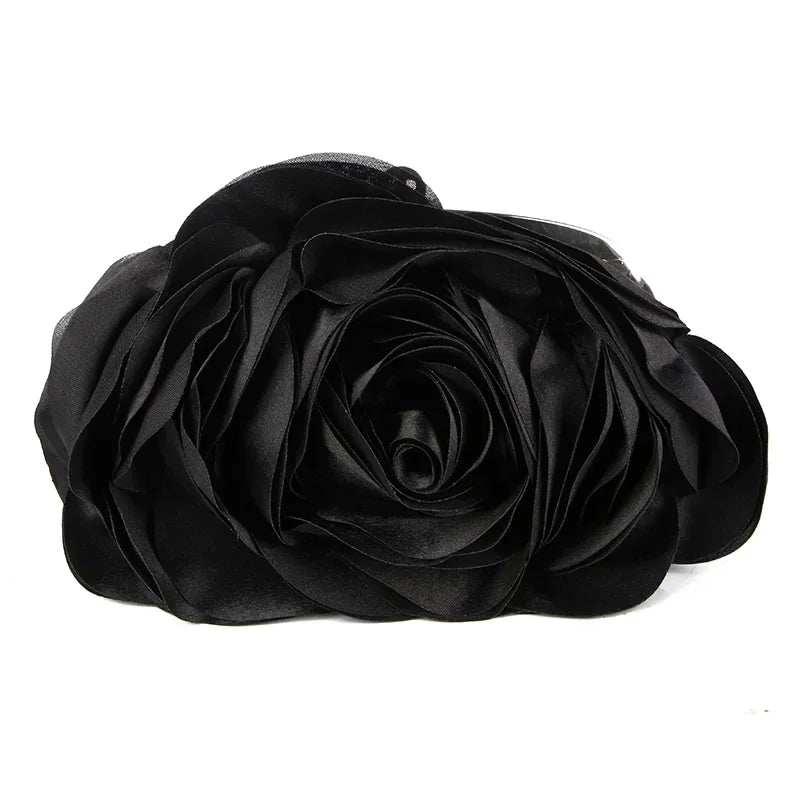 Evening Bag Women Flower Bride Small Purse Full Dress Party Satin Handbag Wedding Chain Lady Clutches High Quality Luxury 2024
