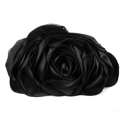Evening Bag Women Flower Bride Small Purse Full Dress Party Satin Handbag Wedding Chain Lady Clutches High Quality Luxury 2024