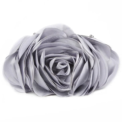 Evening Bag Women Flower Bride Small Purse Full Dress Party Satin Handbag Wedding Chain Lady Clutches High Quality Luxury 2024