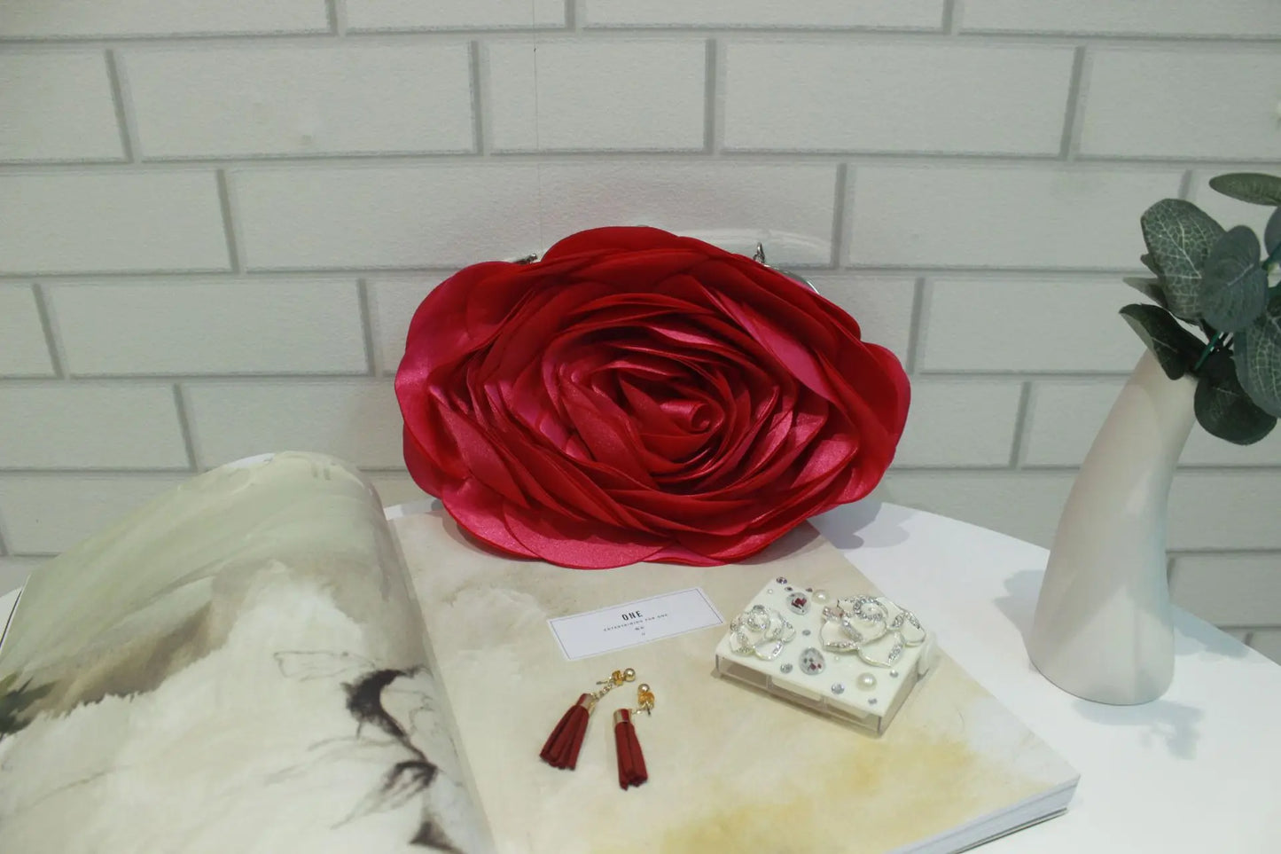 Evening Bag Women Flower Bride Small Purse Full Dress Party Satin Handbag Wedding Chain Lady Clutches High Quality Luxury 2024