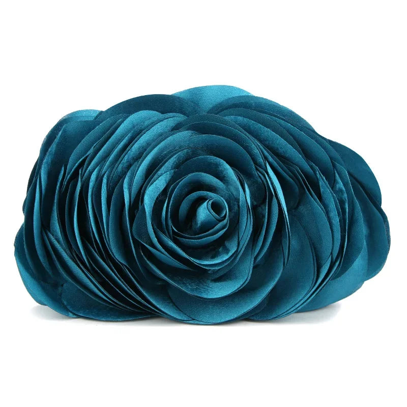 Evening Bag Women Flower Bride Small Purse Full Dress Party Satin Handbag Wedding Chain Lady Clutches High Quality Luxury 2024