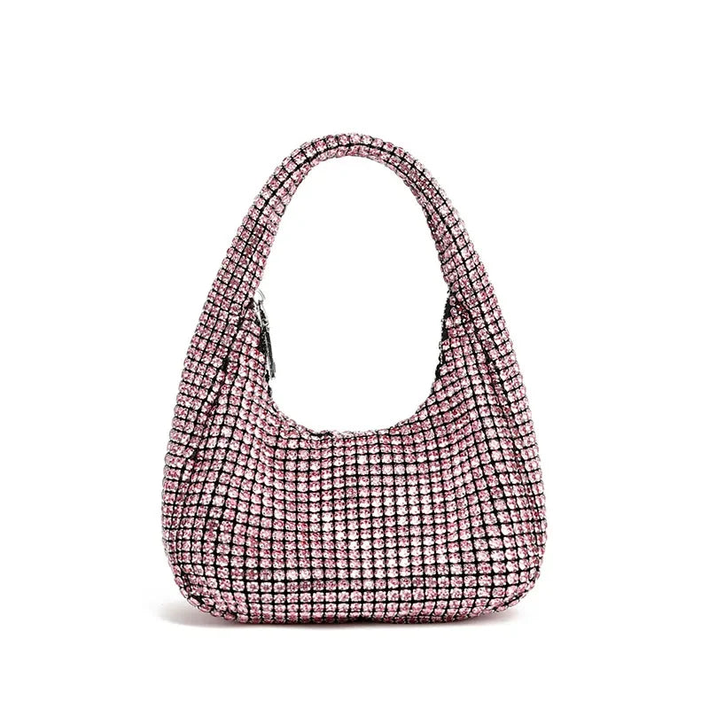 Evening Bag Women's Bag 2024 Spring New Fashion Fashion Diamond Handbag Trend Niche Dumpling Bag Tote Bags for Women
