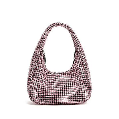 Evening Bag Women's Bag 2024 Spring New Fashion Fashion Diamond Handbag Trend Niche Dumpling Bag Tote Bags for Women
